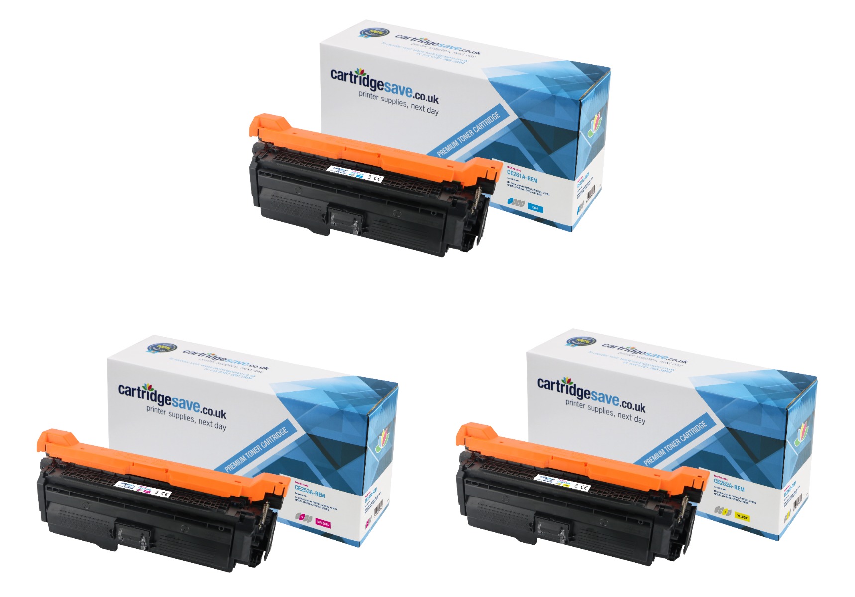 Compatible HP 504A 3 Colour Toner Cartridge Multipack