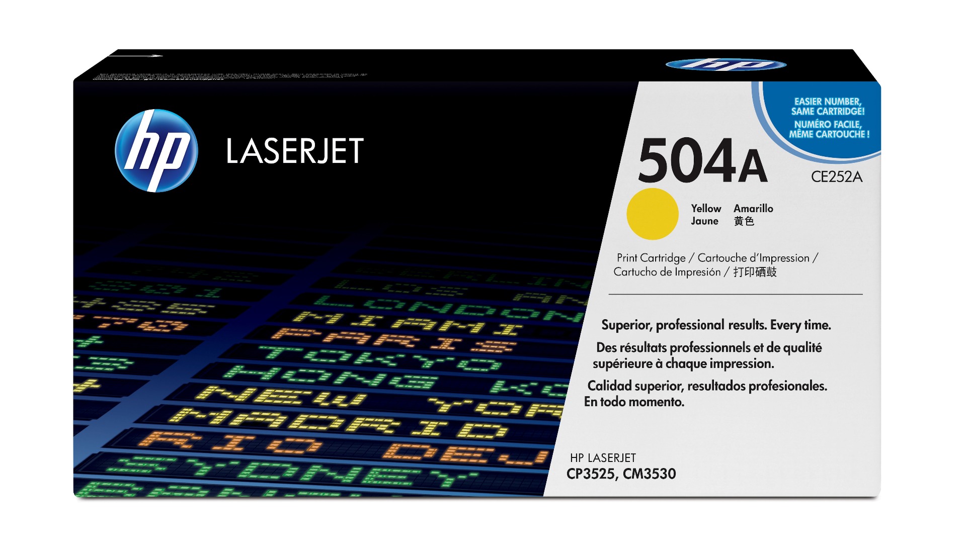 HP 504A Yellow Toner Cartridge - (CE252A)