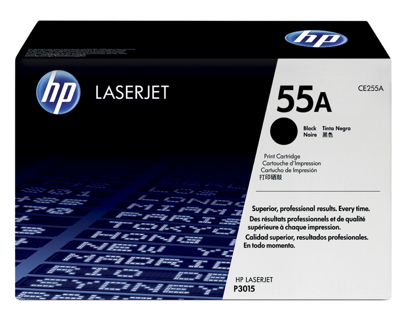 HP 55A Black Toner Cartridge - (CE255A)