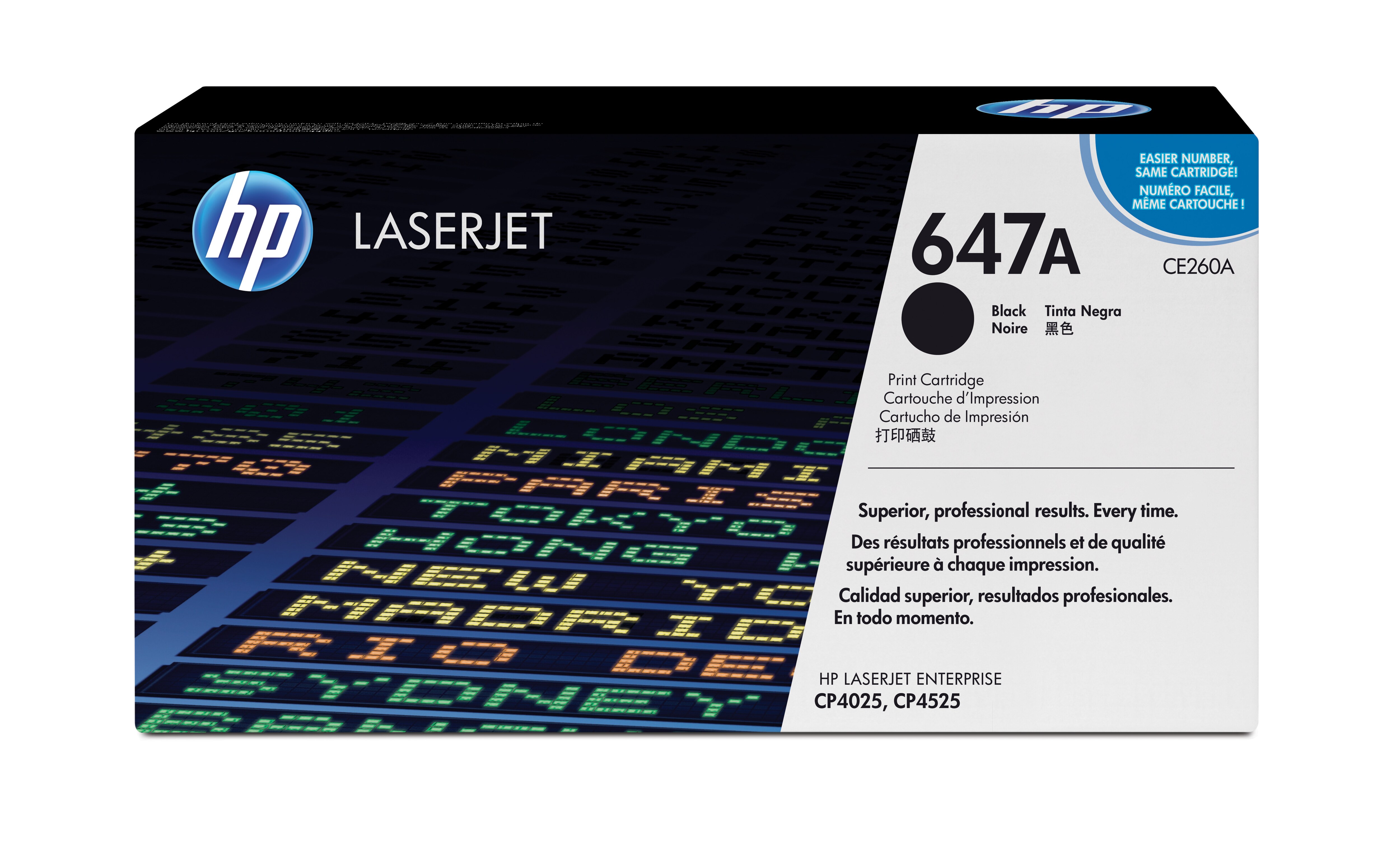 HP 647A Black Toner Cartridge - (CE260A)