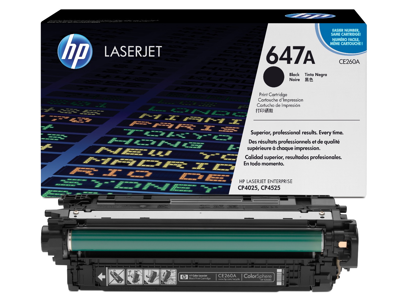 HP 647A Black Toner Cartridge - (CE260A)