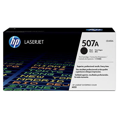 HP 507A Black Toner Cartridge - (CE400A)