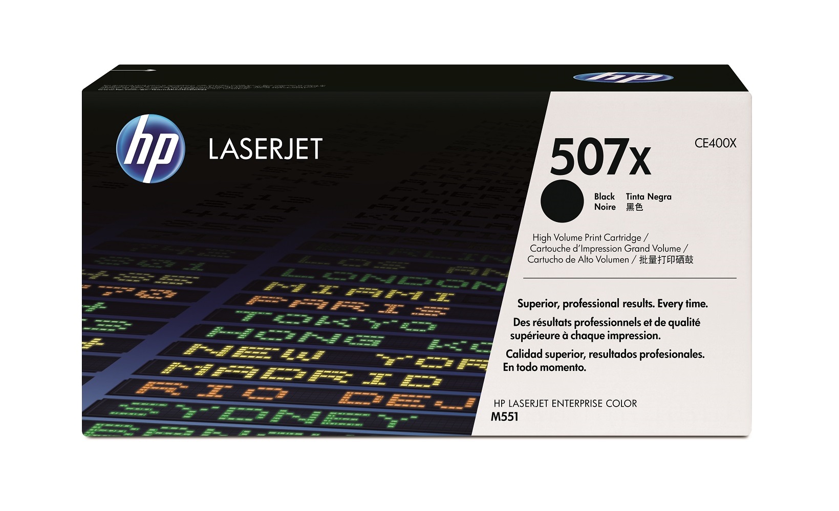 HP 507X High Capacity Black Toner Cartridge - (CE400X)