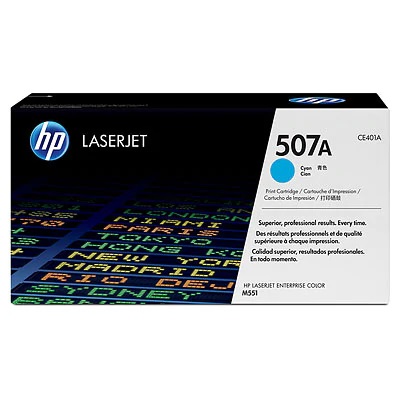 HP 507A Cyan Toner Cartridge - (CE401A)