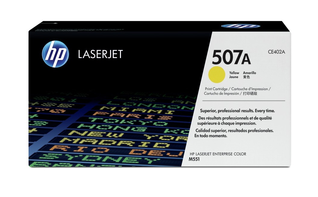 HP 507A Yellow Toner Cartridge - (CE402A)