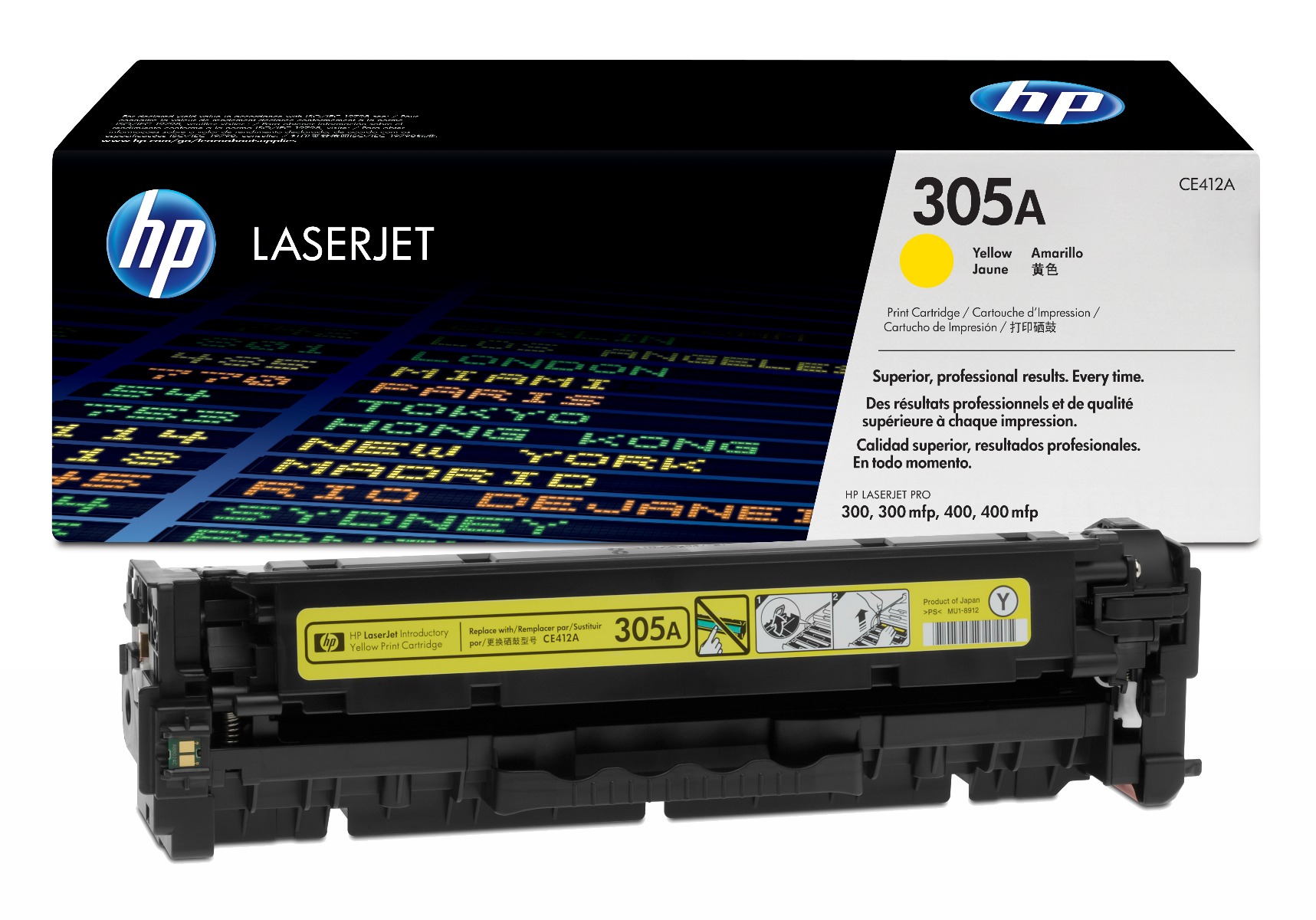 HP 305A Yellow Toner Cartridge - (CE412A)