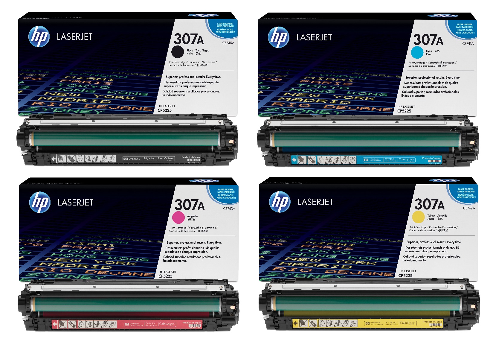 HP 307A 4 Colour Toner Cartridge Multipack