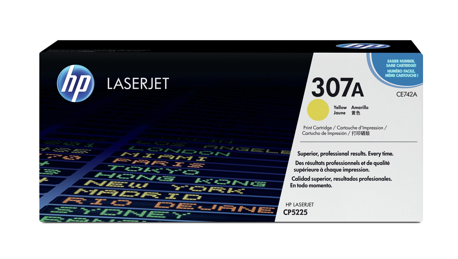 HP 307A Yellow Toner Cartridge - (CE742A)