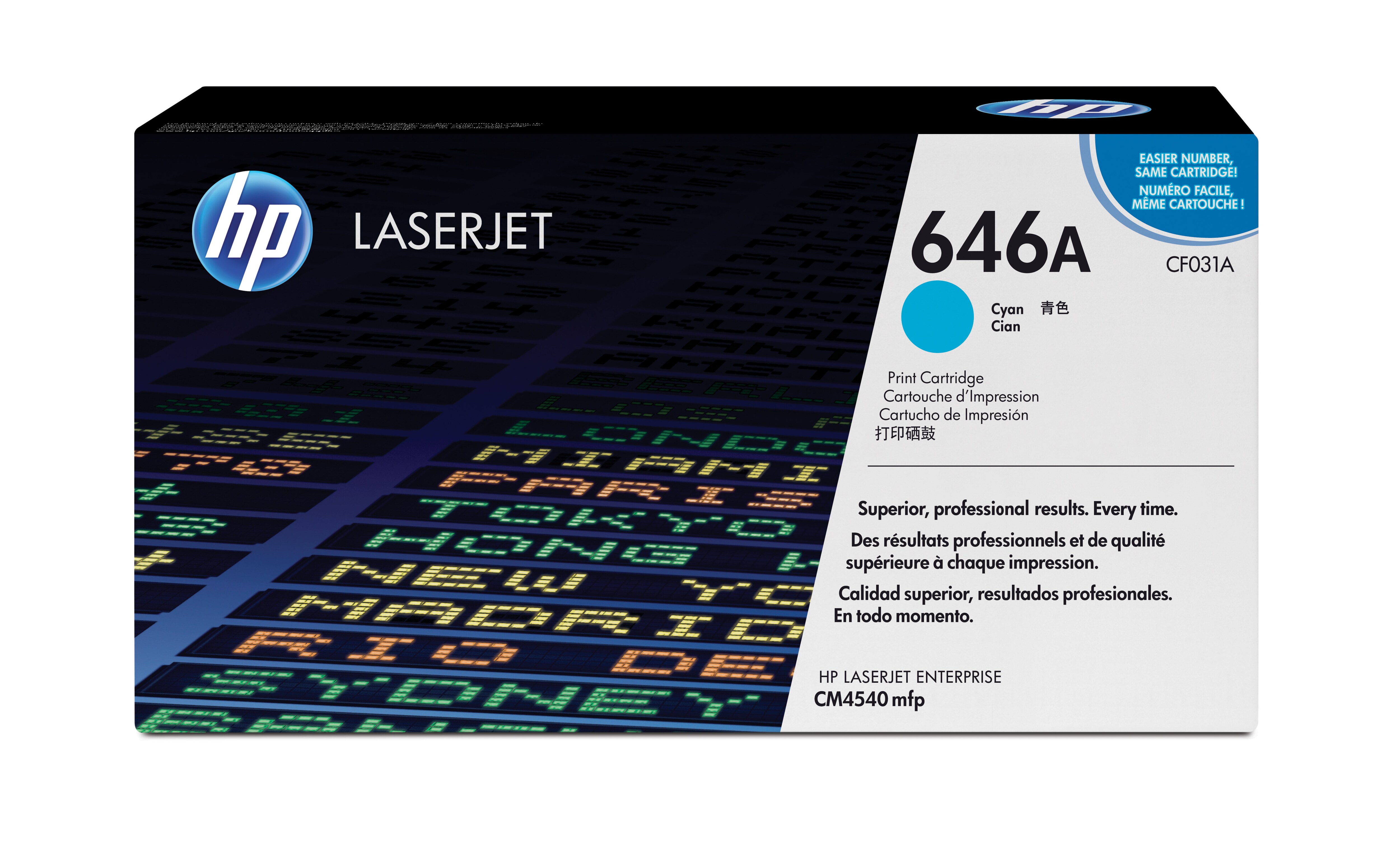 HP 646A Cyan Toner Cartridge - (CF031A)