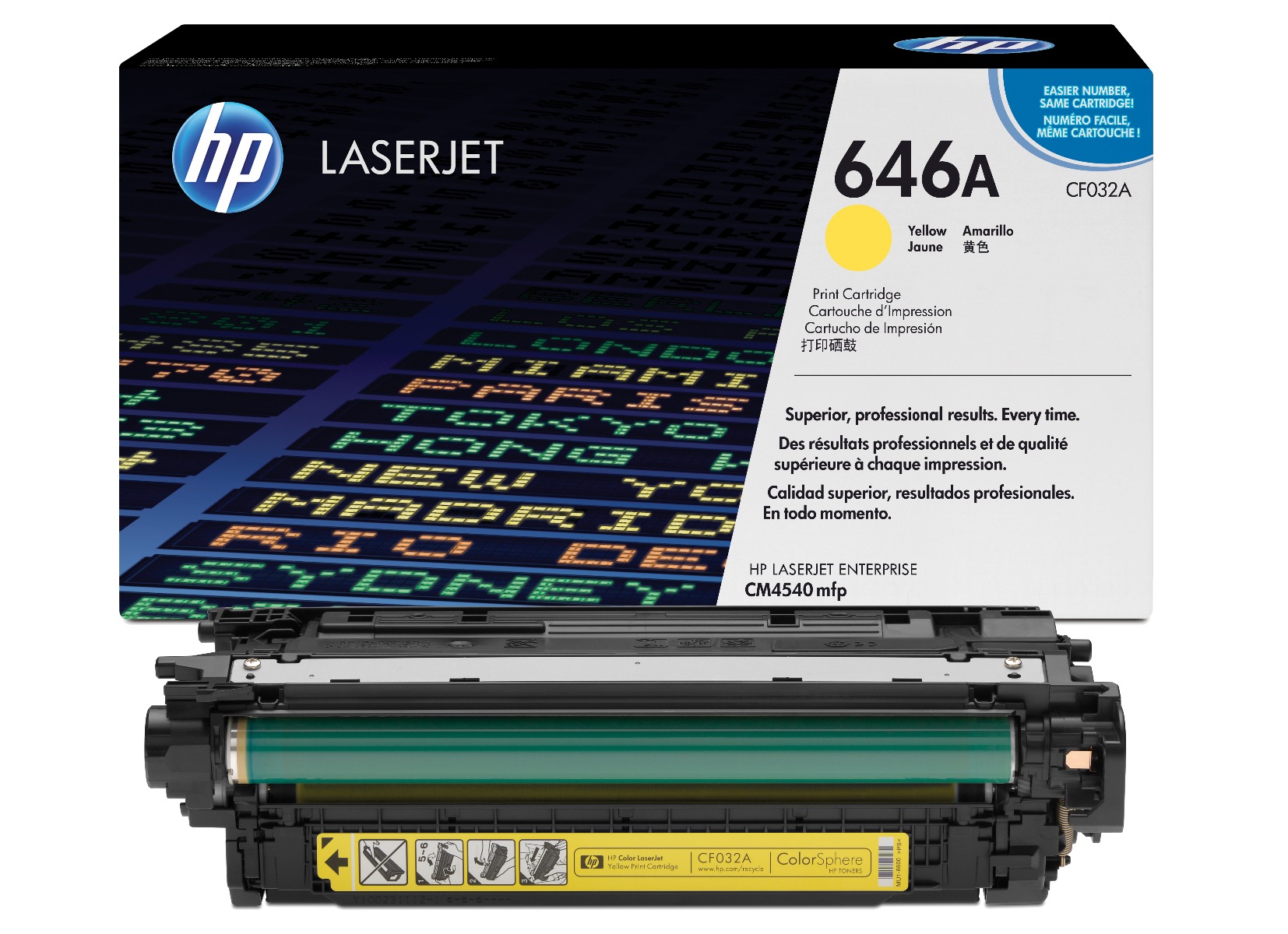 HP 646A Yellow Toner Cartridge - (CF032A)