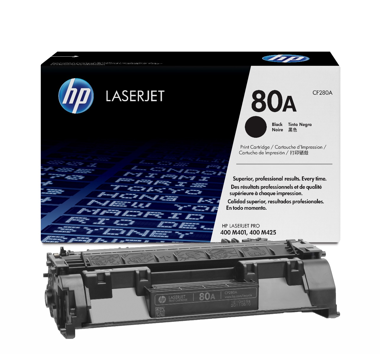 HP 80A Black Toner Cartridge - (CF280A)