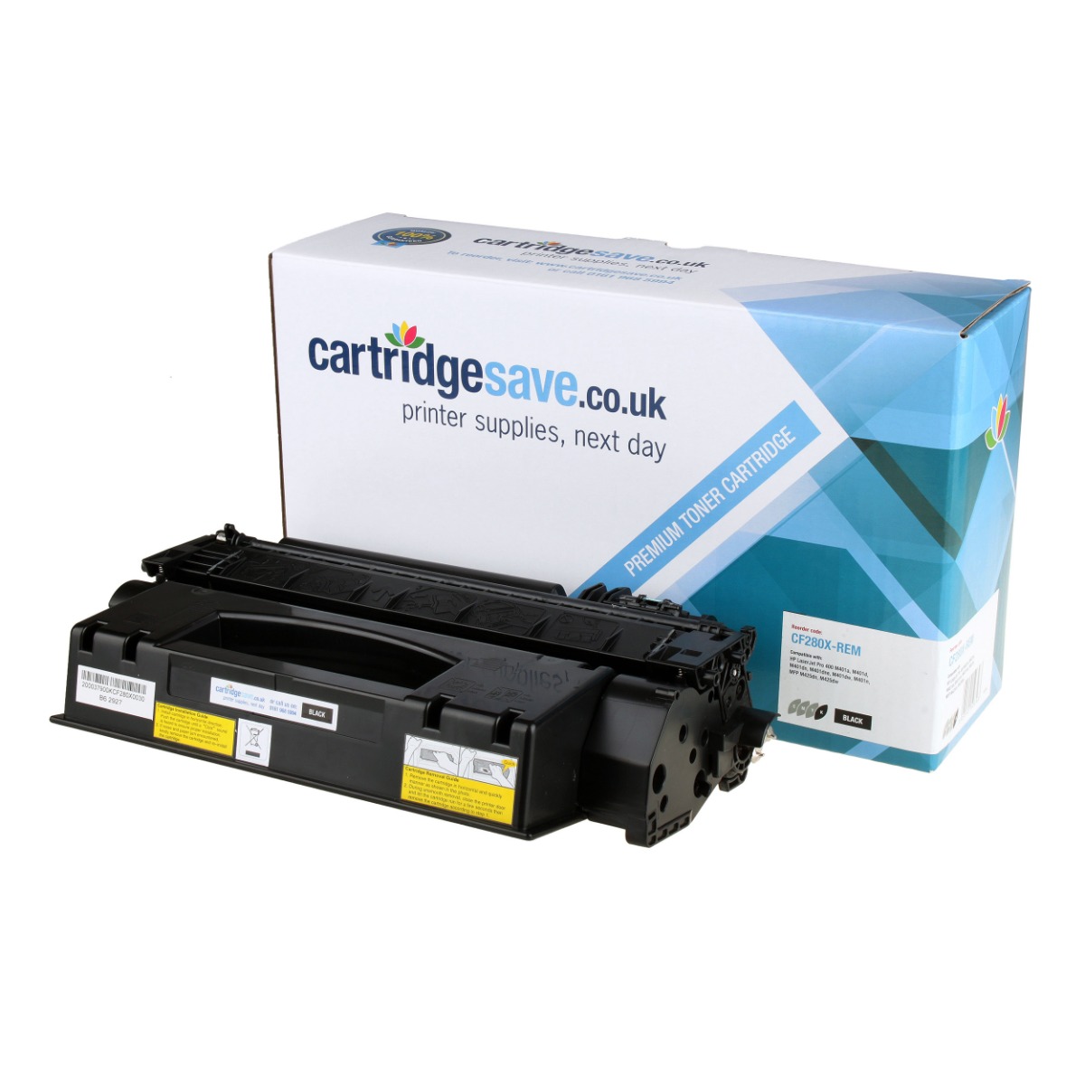 Compatible HP 80X High Capacity Black Toner Cartridge - (CF280X)