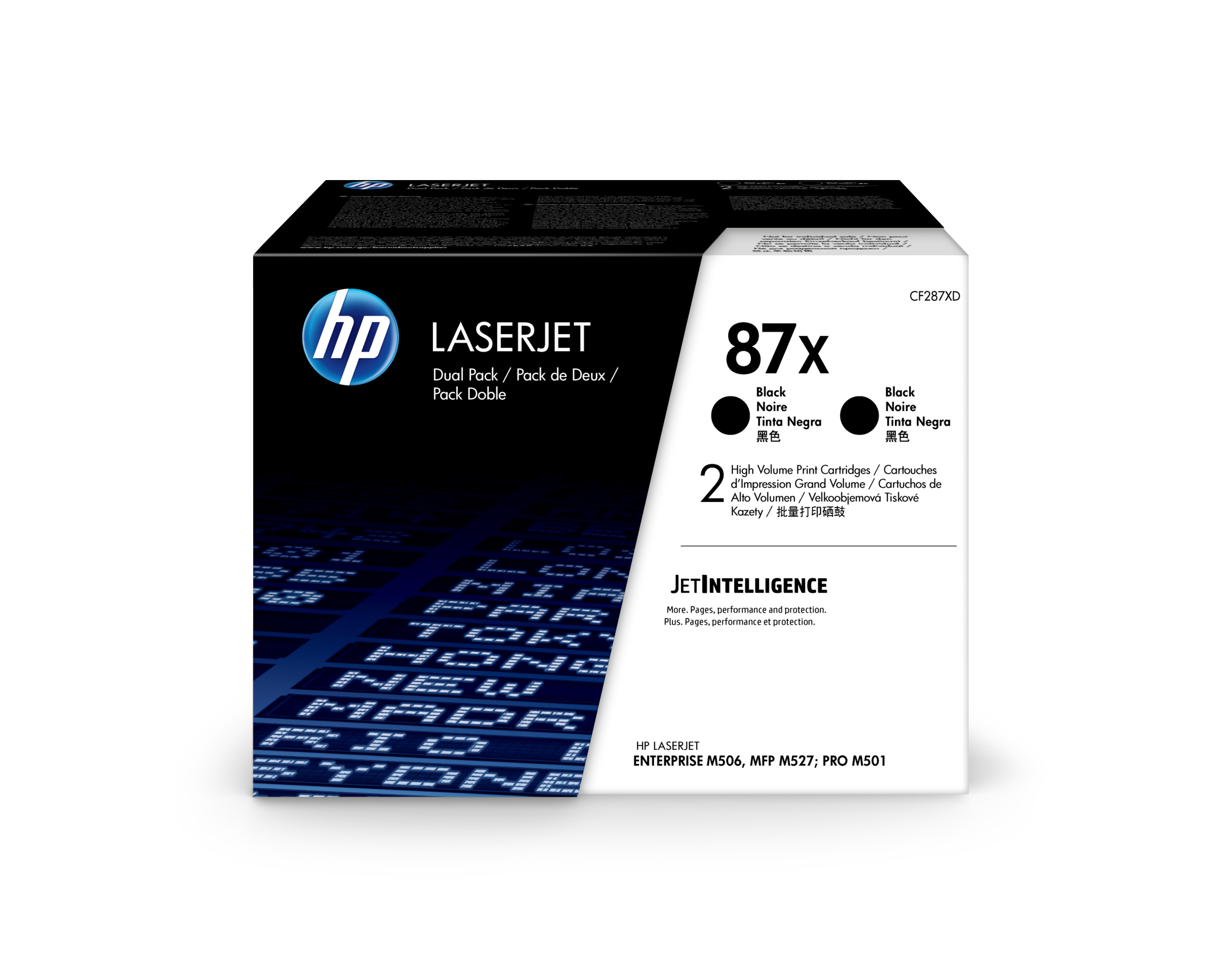 HP 87X High Capacity Black Toner Cartridge Twin Pack (CF287XD)