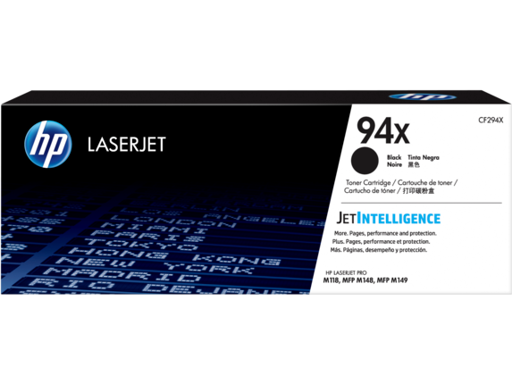 HP 94X High Capacity Black Toner Cartridge - (CF294X)