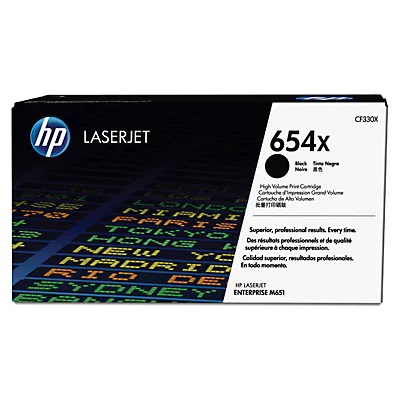 HP 654X High Capacity Black Toner Cartridge - (CF330X)