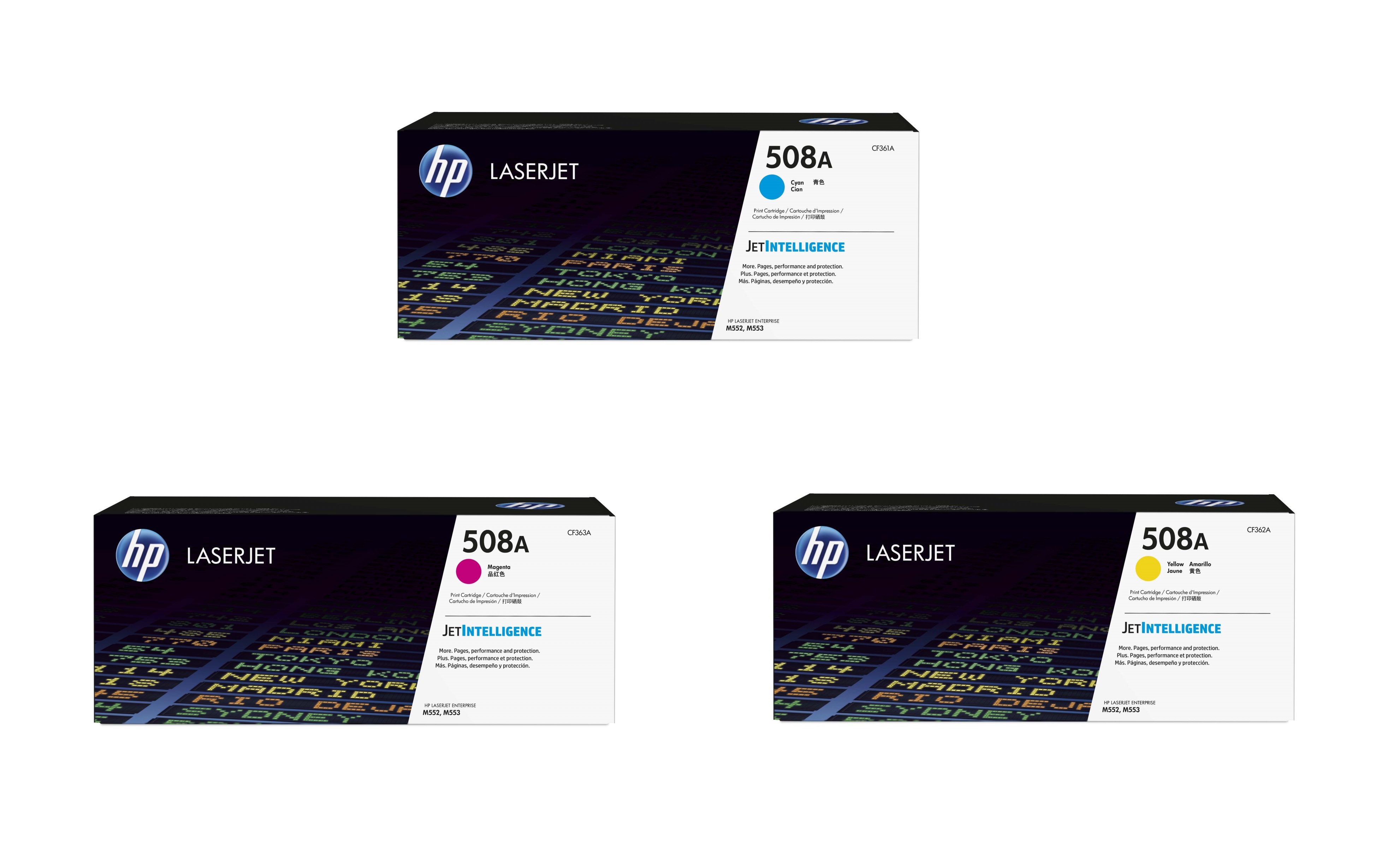 HP 508A 3 Colour Toner Cartridge Multipack