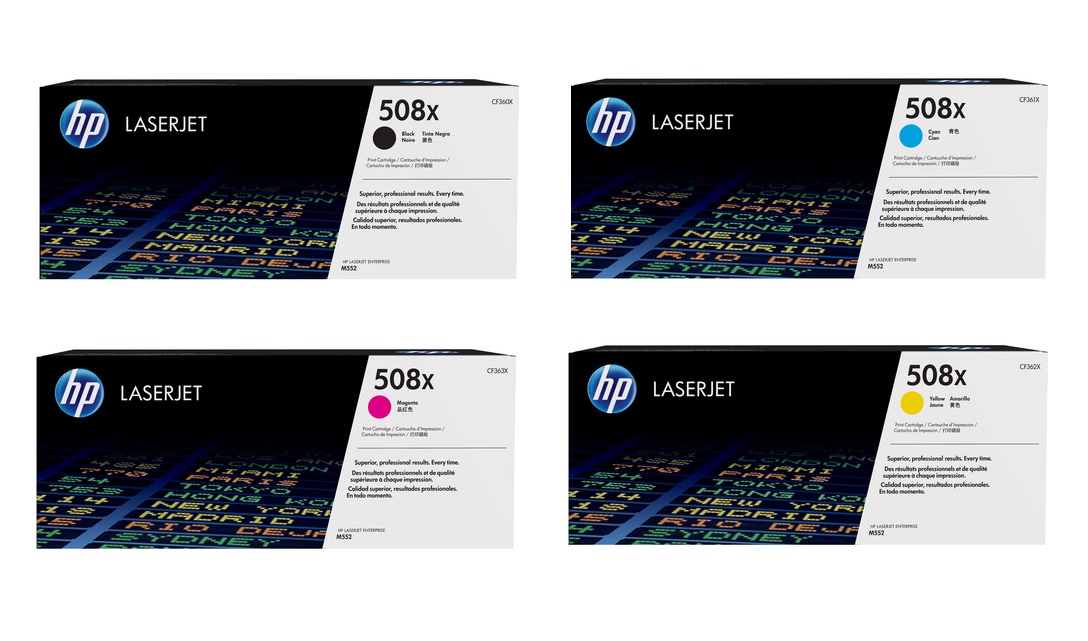 HP 508X High Capacity 4 Colour Toner Cartridge Multipack