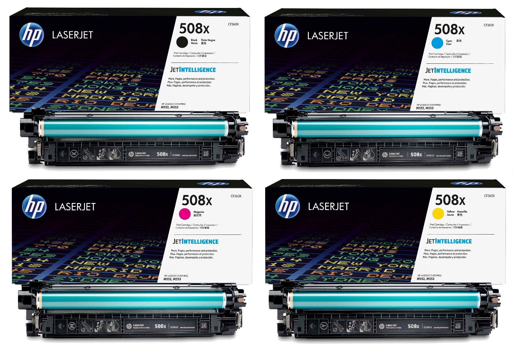 HP 508X High Capacity 4 Colour Toner Cartridge Multipack