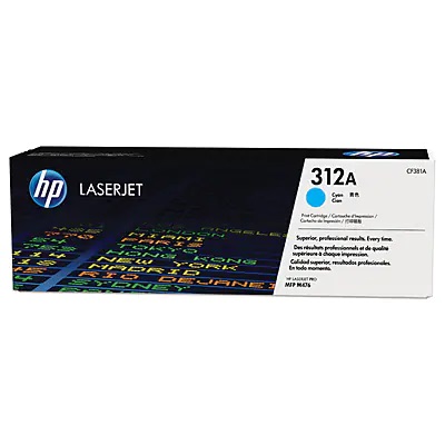 HP 312A Cyan Toner Cartridge - (CF381A)