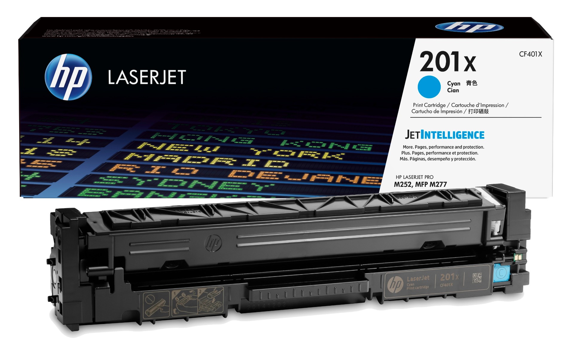 HP 201X High Capacity Cyan Toner Cartridge - (CF401X)