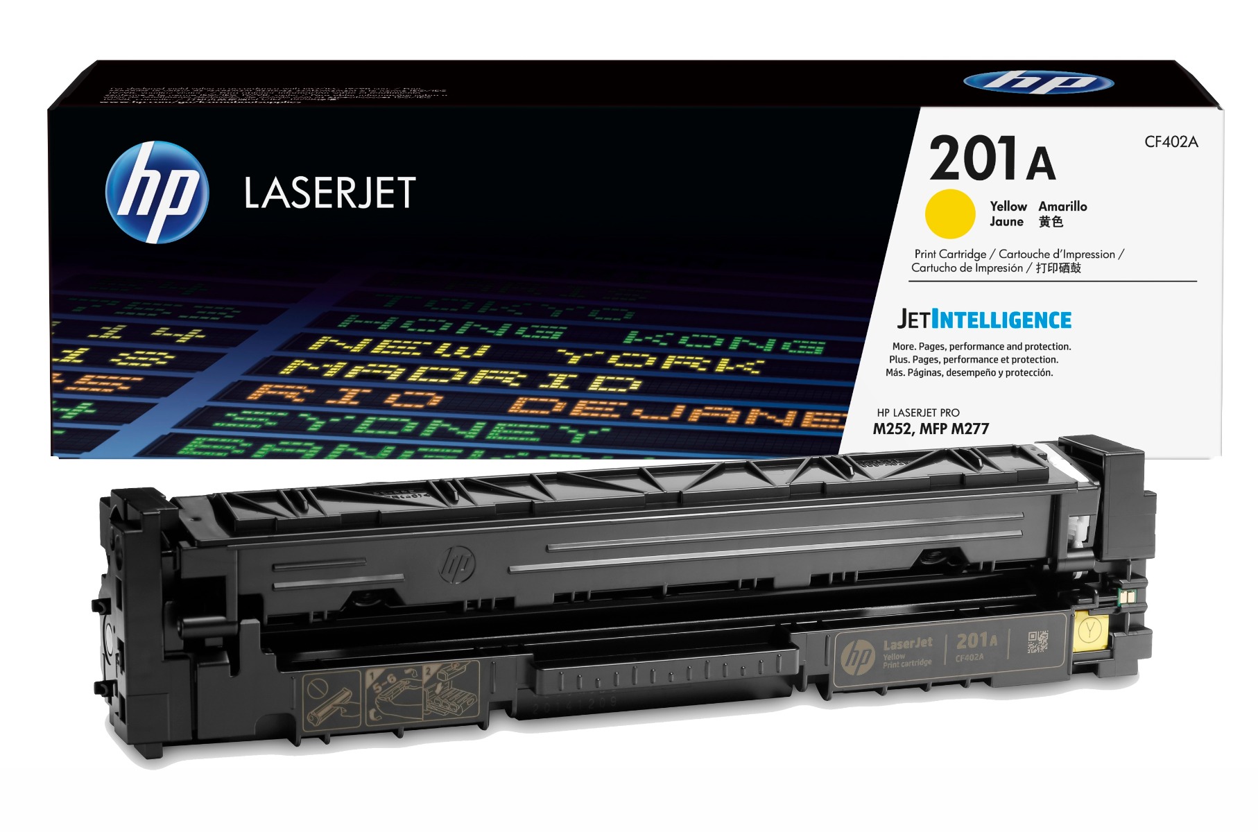 HP 201A Yellow Toner Cartridge - (CF402A)