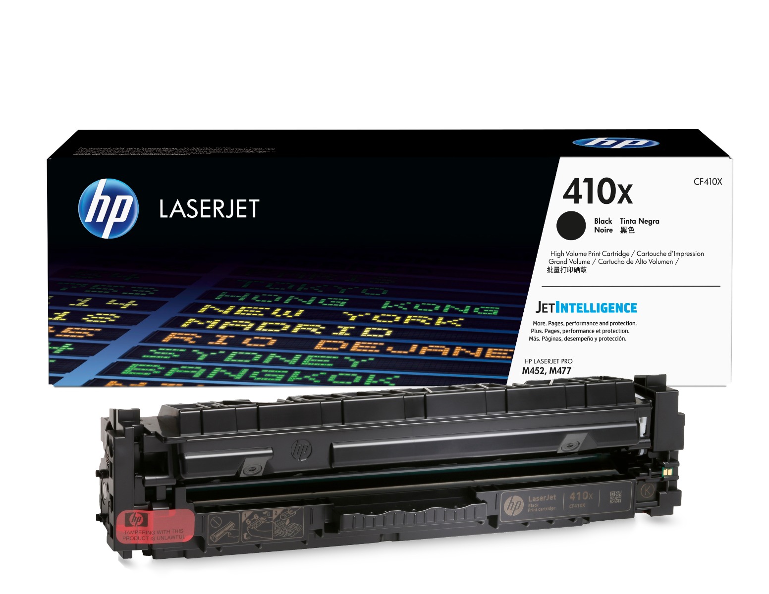 HP 410X High Capacity Black Toner Cartridge - (CF410X)