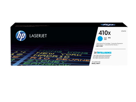 HP 410X High Capacity Cyan Toner Cartridge - (CF411X)