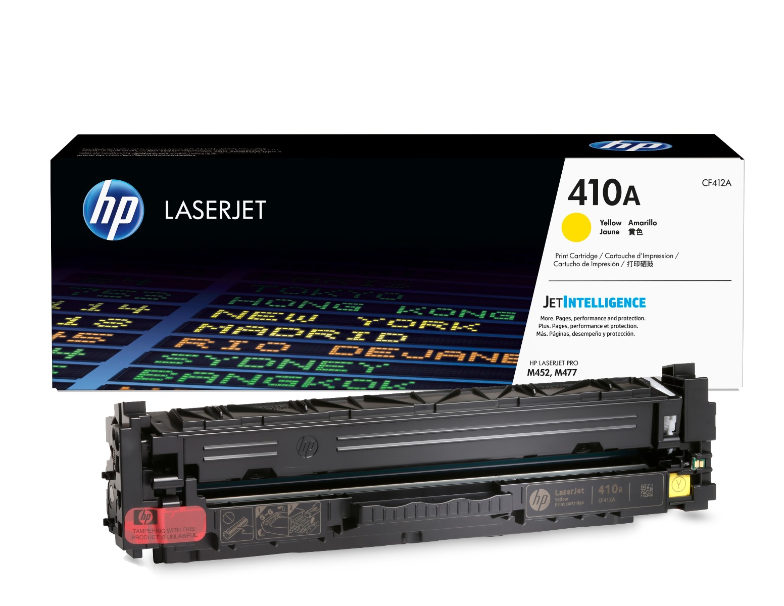 HP 410A Yellow Toner Cartridge - (CF412A)