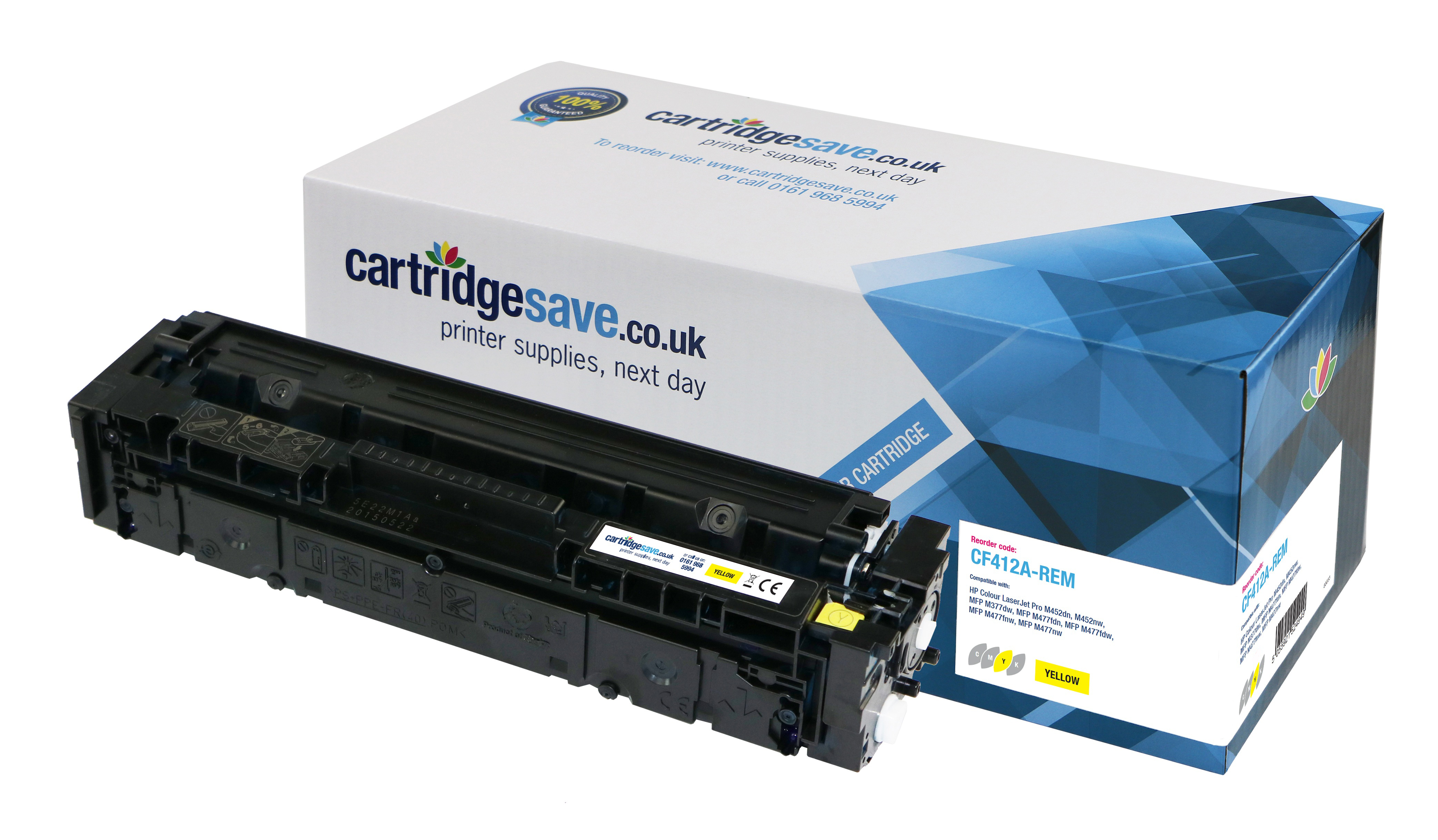 Compatible HP CF412A Yellow Toner Cartridge - (410A)