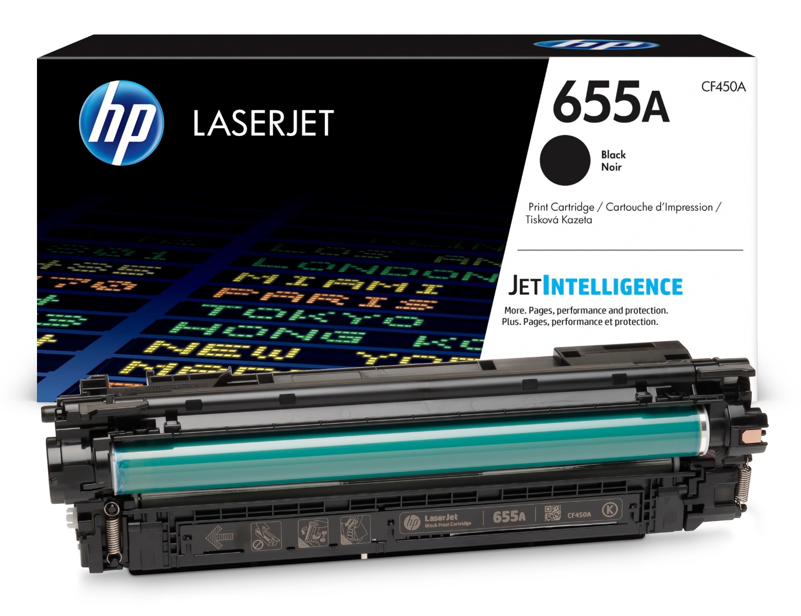 HP 655A Black Toner Cartridge - (CF450A)