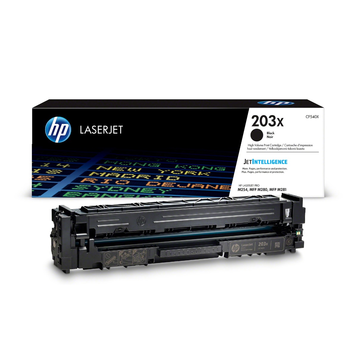 HP 203X High Capacity Black Toner Cartridge - (CF540X)