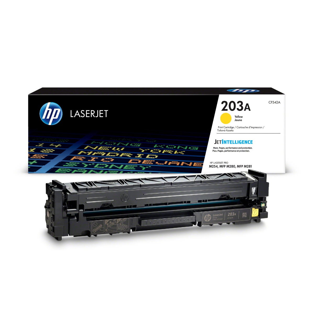 HP 203A Yellow Toner Cartridge - (CF542A)