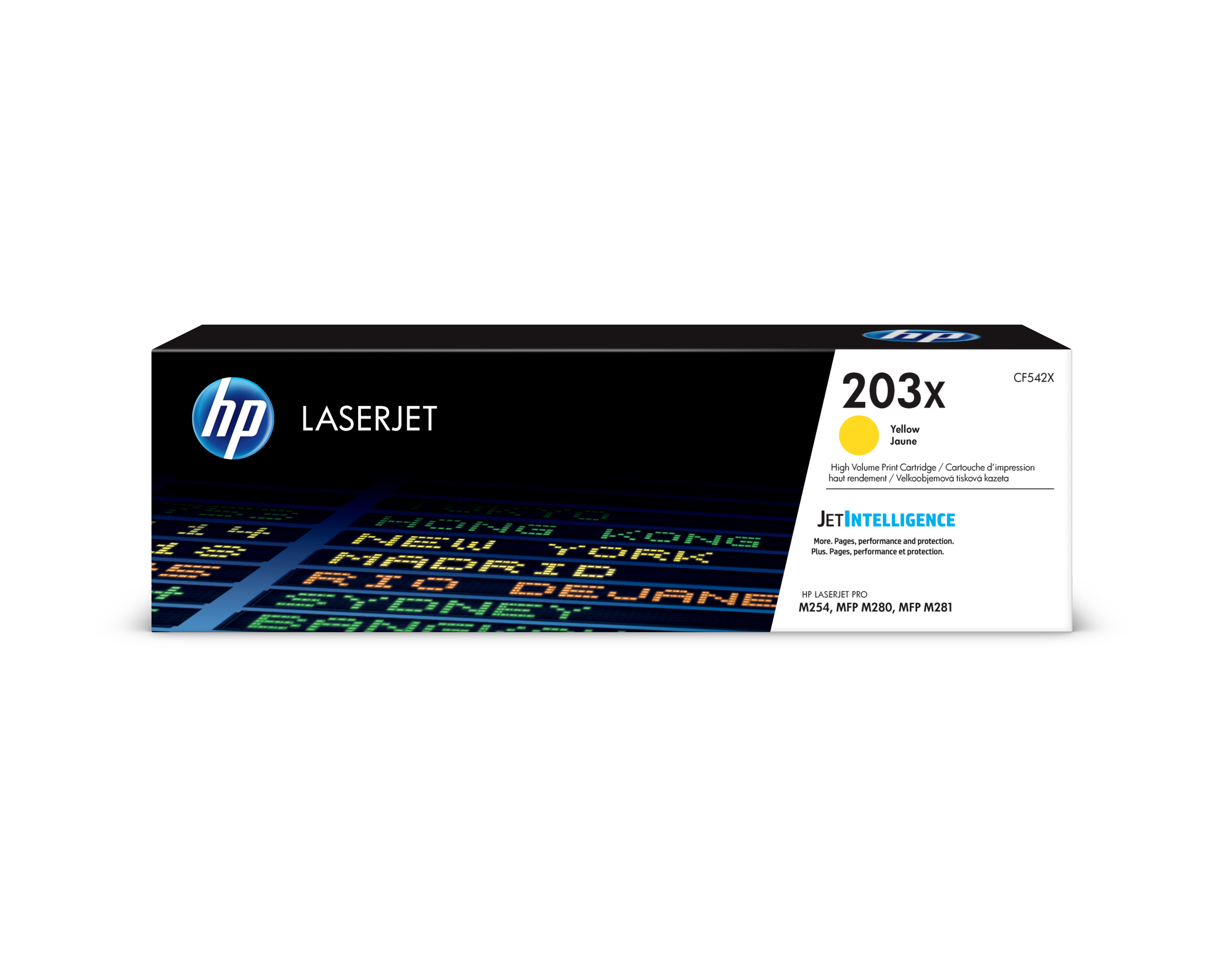 HP 203X High Capacity Yellow Toner Cartridge - (CF542X)