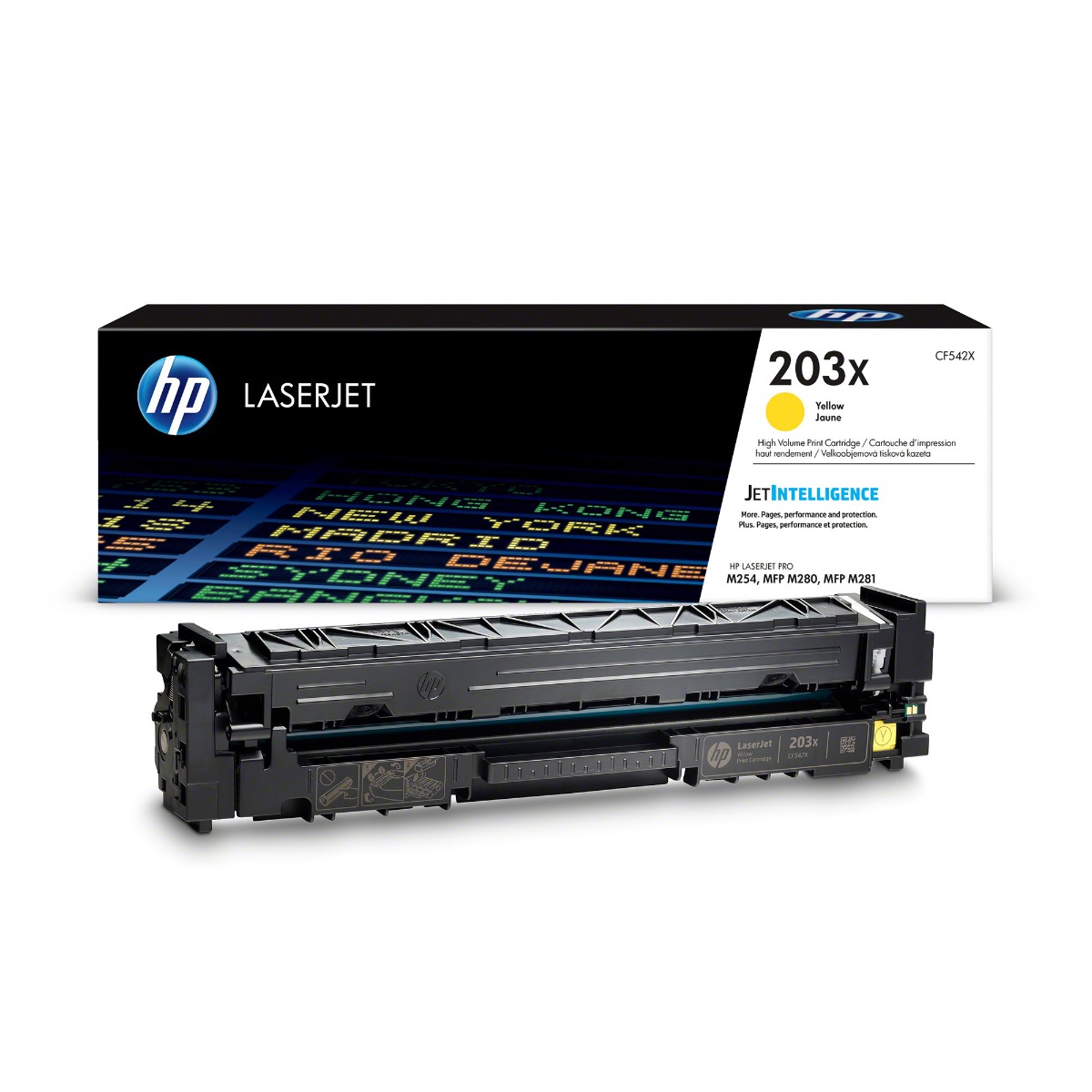 HP 203X High Capacity Yellow Toner Cartridge - (CF542X)