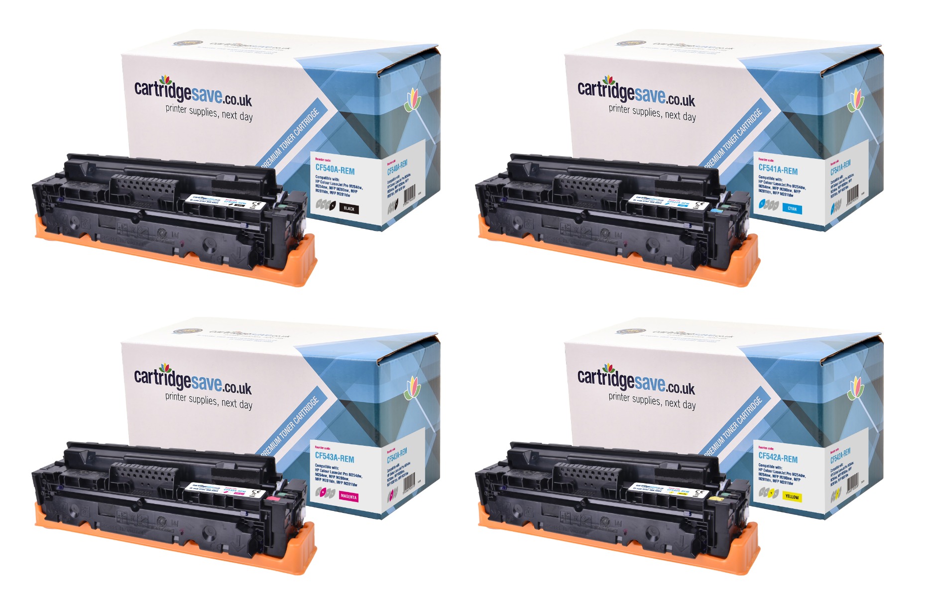 Compatible HP 203A 4 Colour Toner Cartridge Multipack