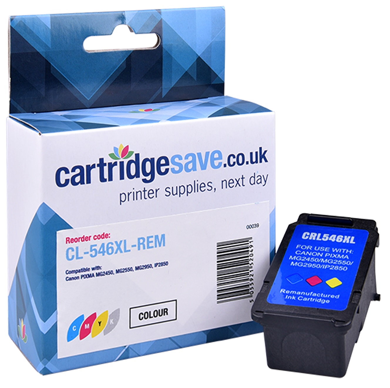 Compatible Canon CL-546XL High Capacity Tri-Colour Ink Cartridge - (8288B004)