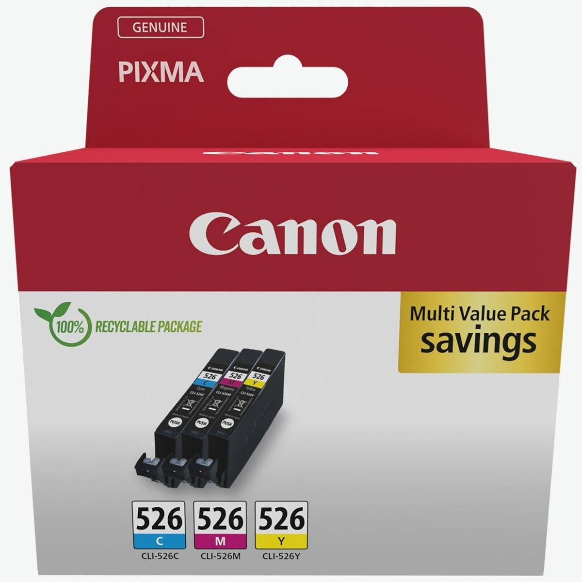 Canon CLI-526 Multipack 3-Colour Ink Cartridge - (4541B006AA)