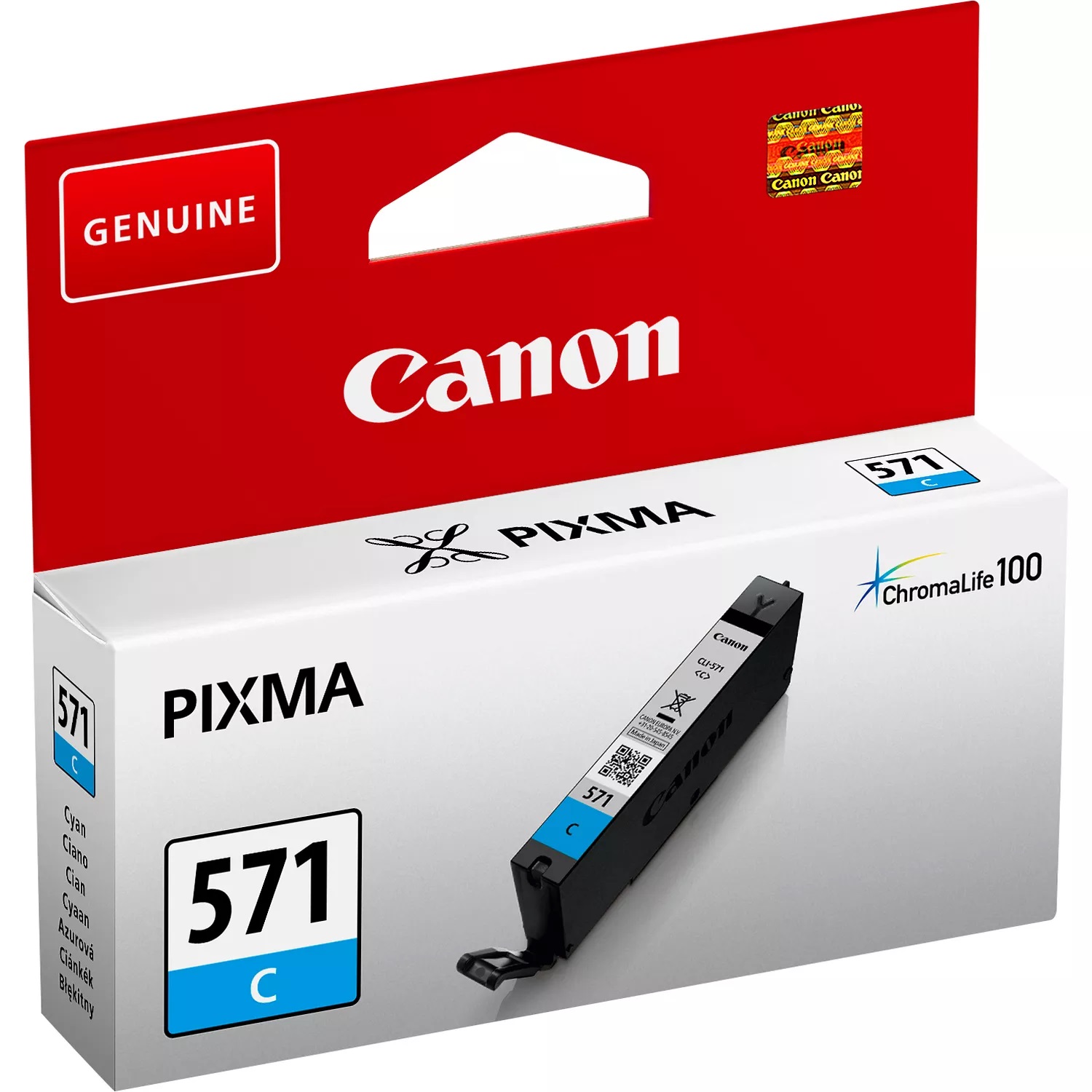 Canon CLI-571C Cyan Ink Cartridge - (0386C001)