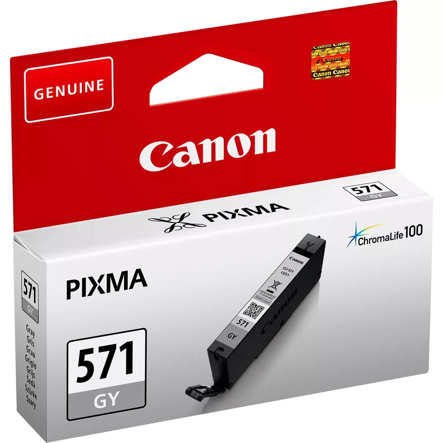 Canon CLI-571GY Grey Ink Cartridge - (0389C001)