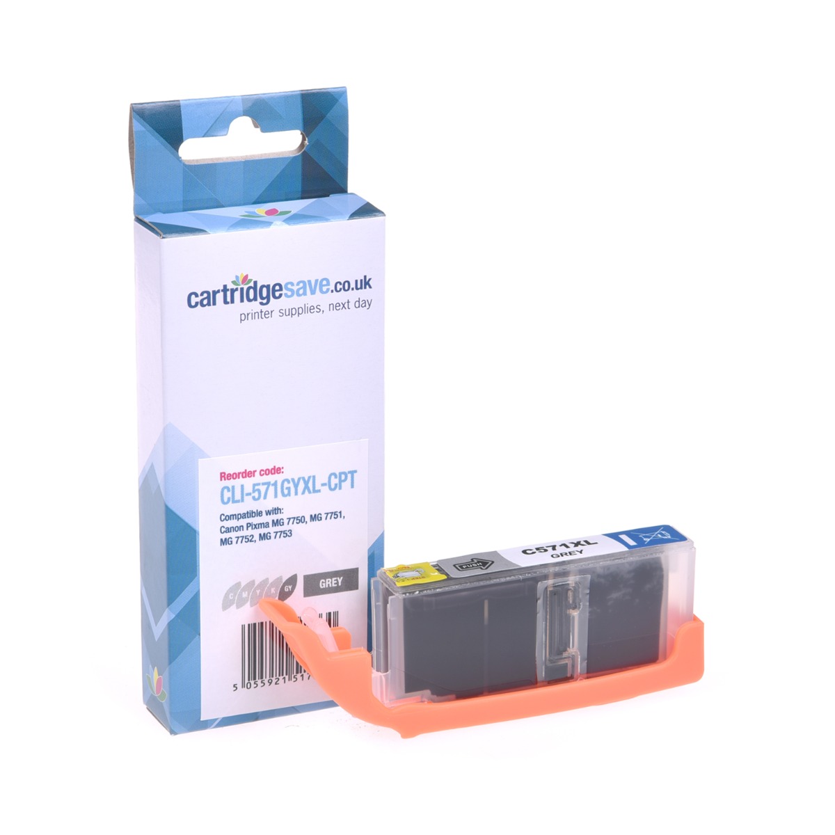 Compatible Canon CLI-571GYXL High Capacity Grey Printer Cartridge - (0335C001)