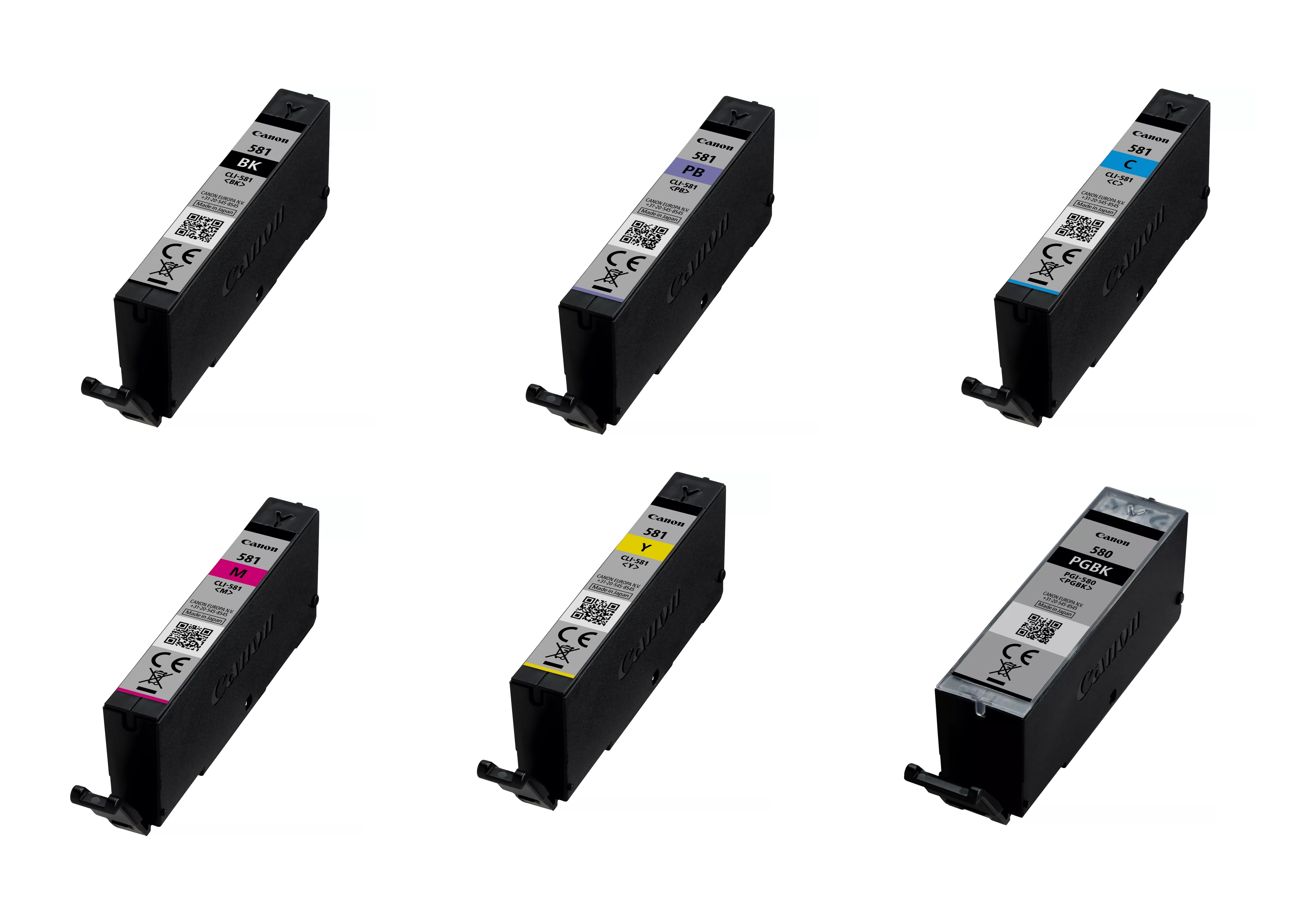 Canon CLI-581 6 Colour Ink Cartridge Multipack