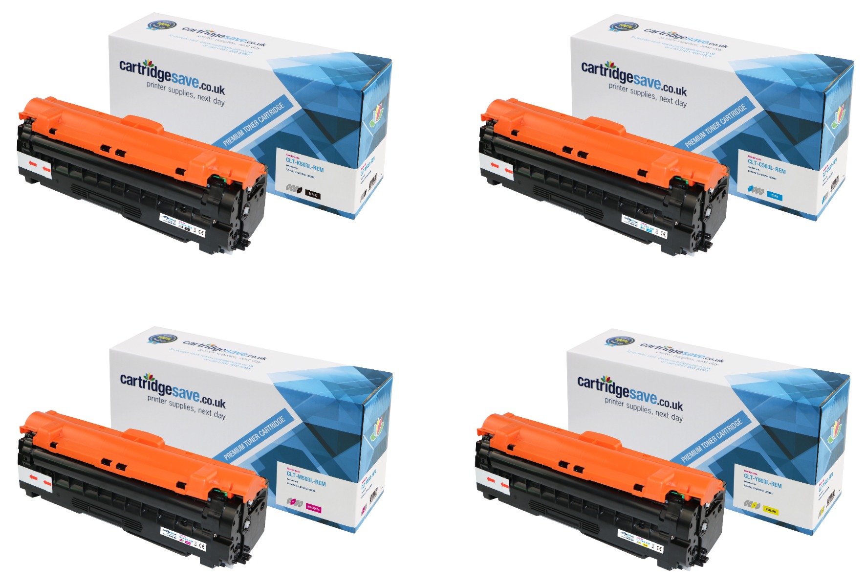 Compatible Samsung CLT-503 4 Colour Toner Cartridge Multipack