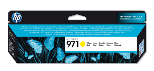 HP 971 Yellow Ink Cartridge - (CN624AE)