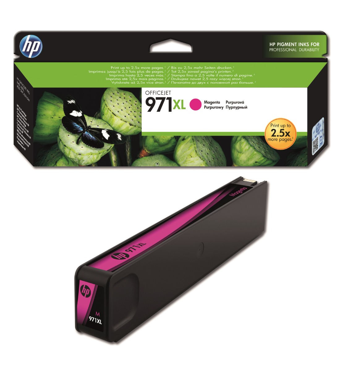 HP 971XL High Capacity Magenta Ink Cartridge - (CN627AE)