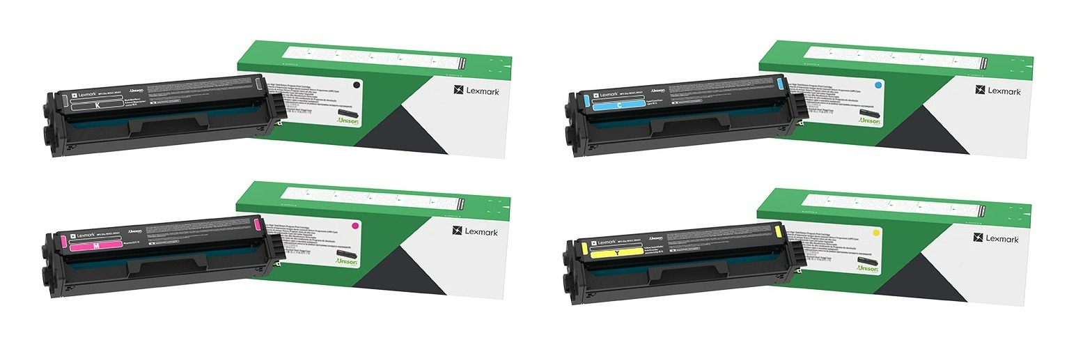 Lexmark 20N2X 4 Colour Return Program Extra High Yield Toner Cartridge Multipack