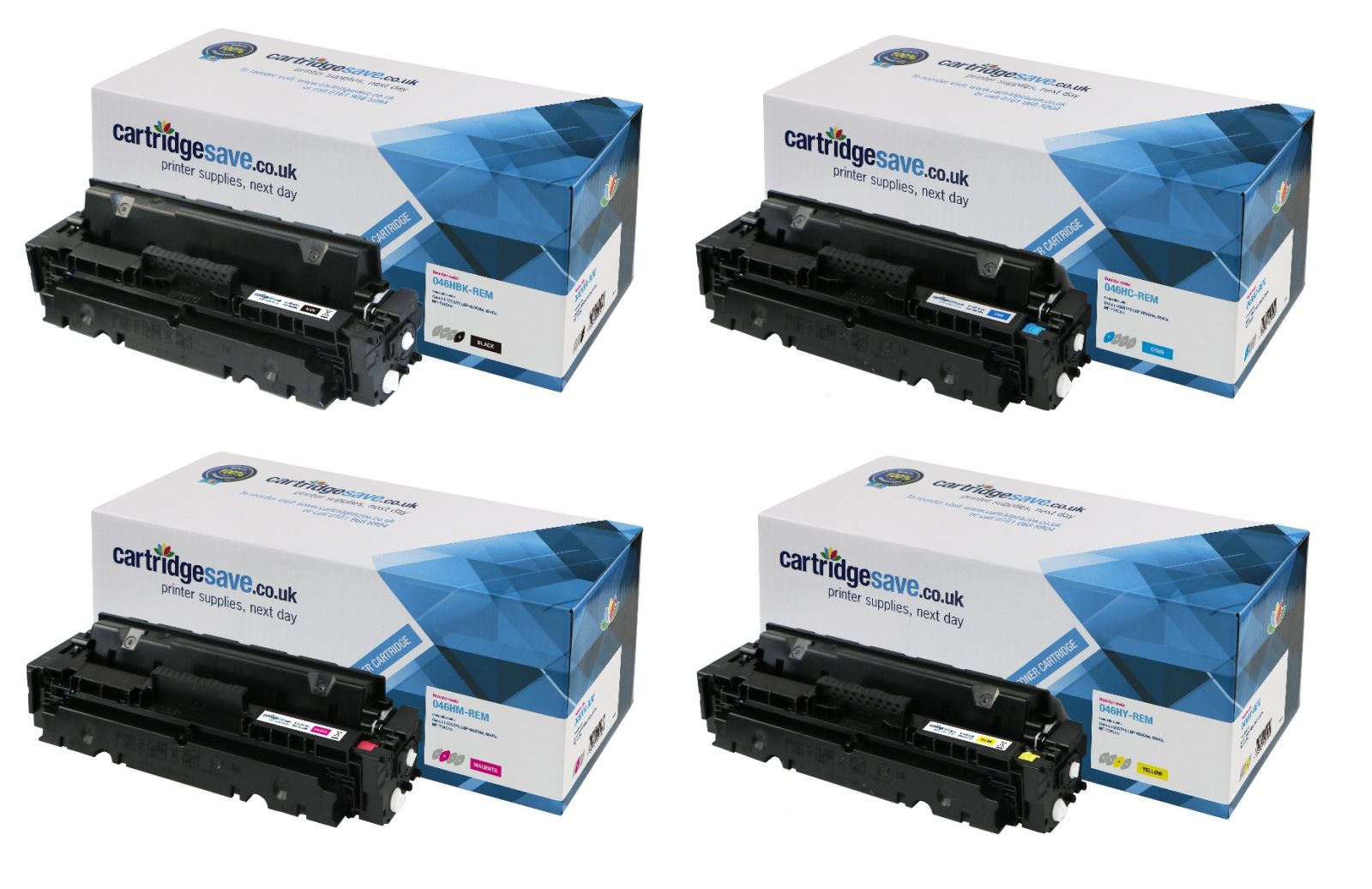 Compatible Canon 046H High Capacity 4 Colour Toner Cartridge Multipack