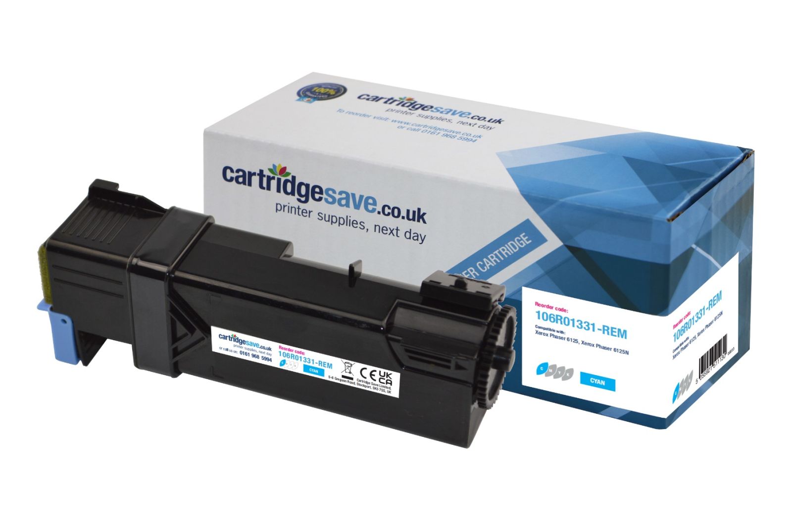 Compatible Xerox 106R01331 Cyan Toner Cartridge