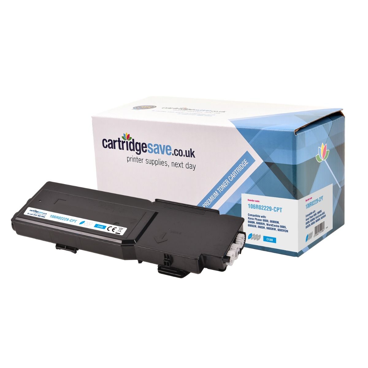 Compatible Xerox 106R02229 Cyan High Capacity Toner Cartridge