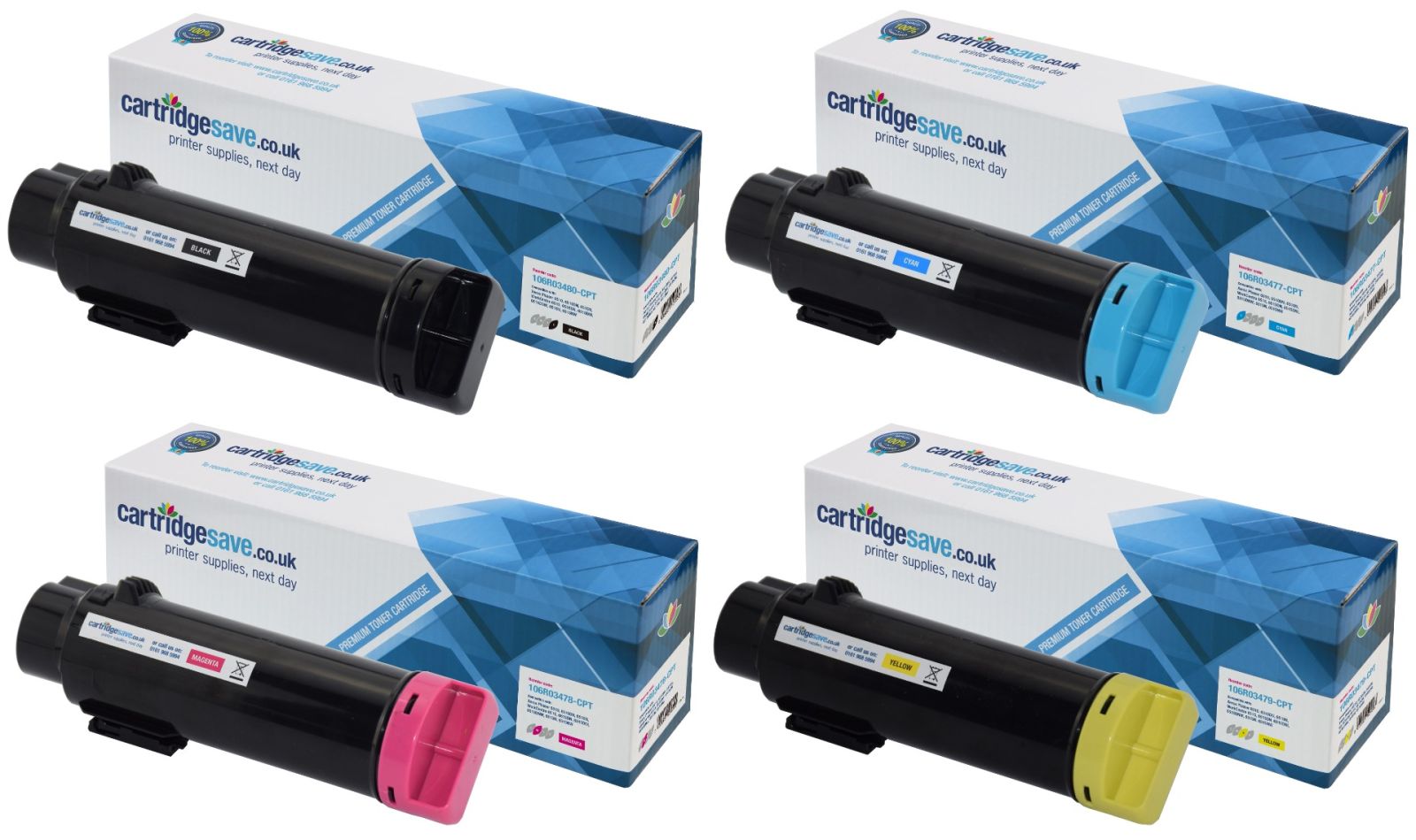 Compatible Xerox 106R034 High Capacity 4 Colour Toner Cartridge Multipack