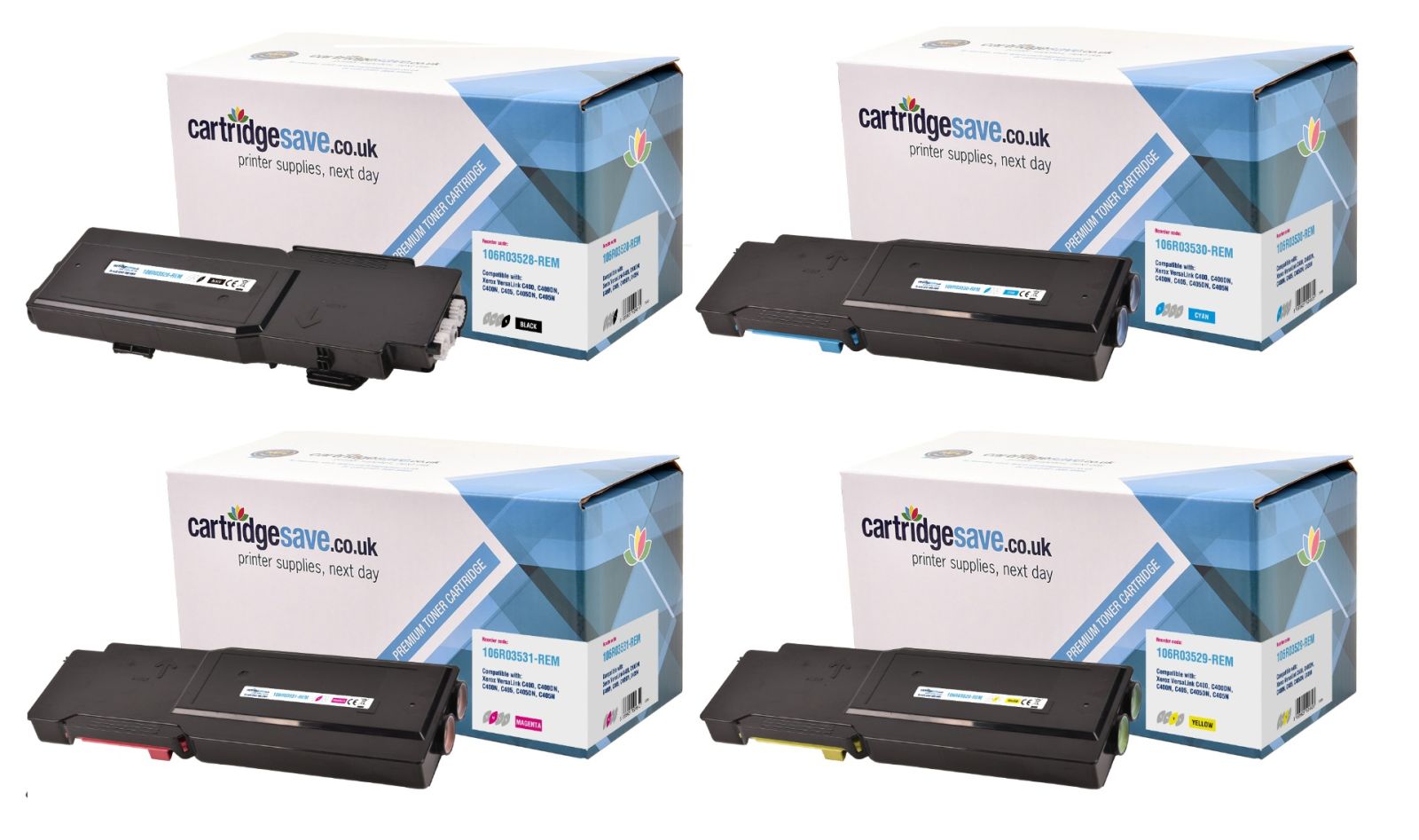 Compatible Xerox 106R035 Extra High Capacity 4 Colour Toner Cartridge Multipack 